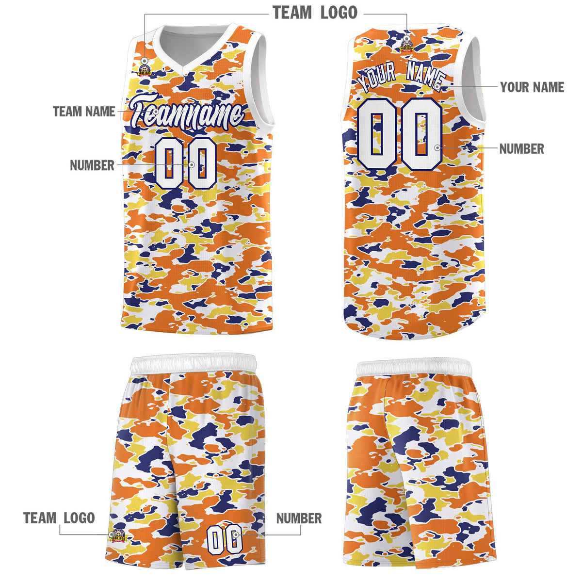 Custom Personalized Camo Kits Sports Uniform Basketball Jersey|KXKSHOP