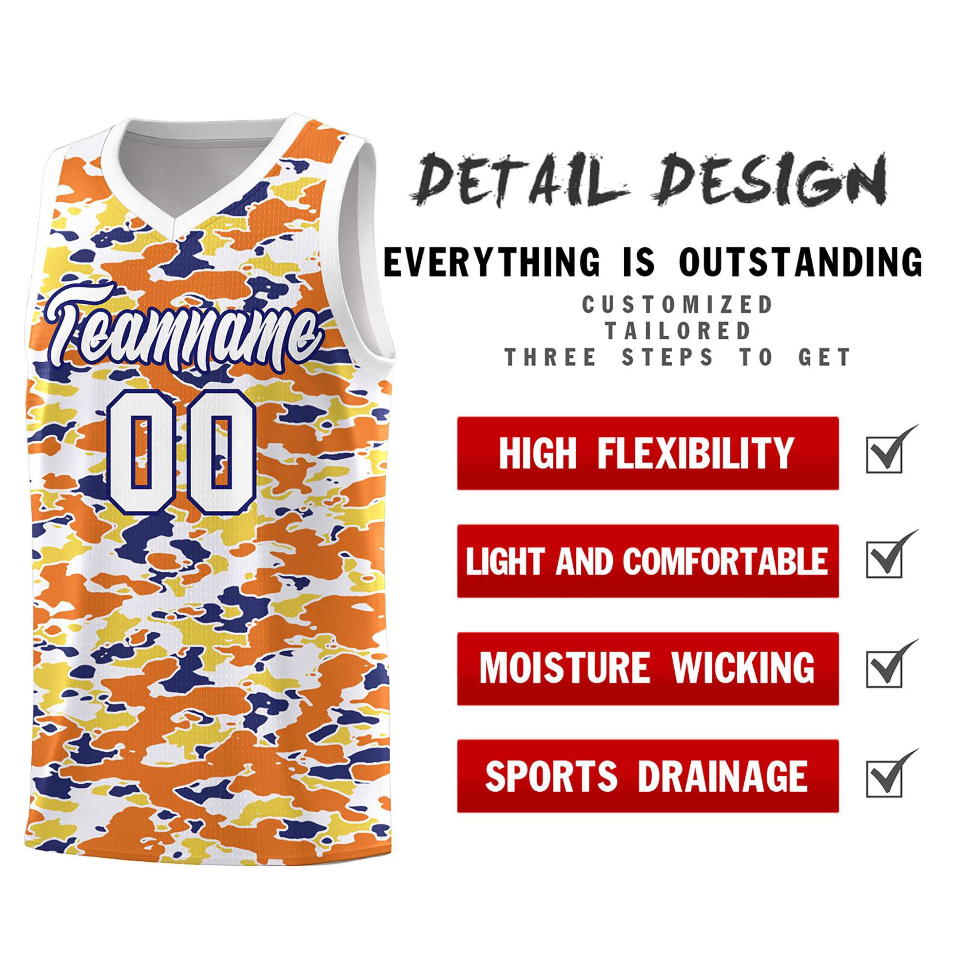 Custom Personalized Camo Kits Sports Uniform Basketball Jersey|KXKSHOP