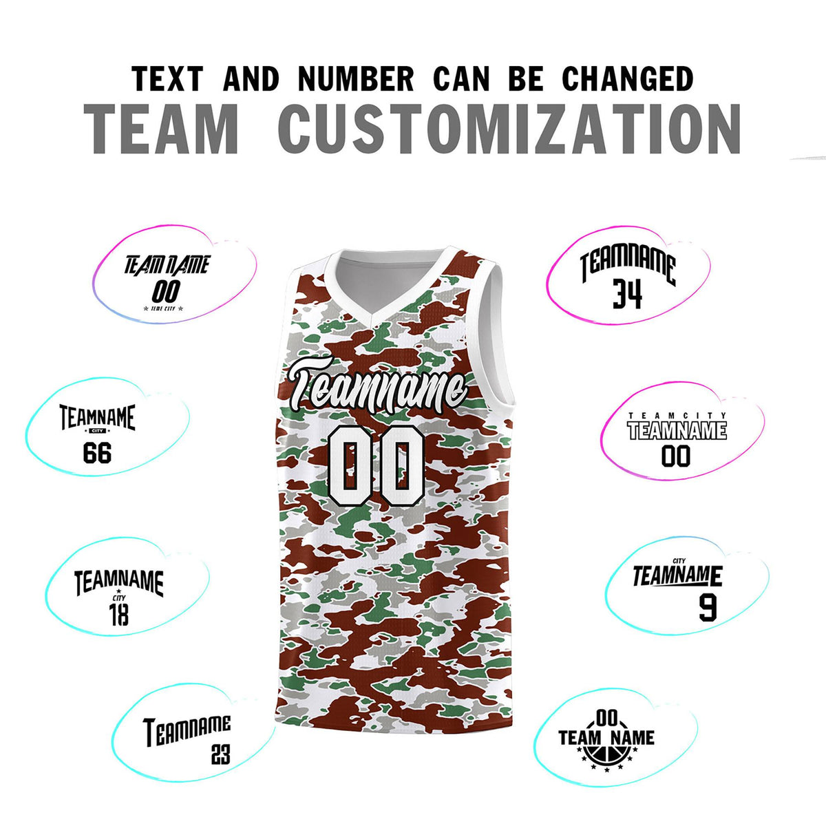 Custom Personalized Camo Kits Sports Uniform Basketball Jersey|KXKSHOP