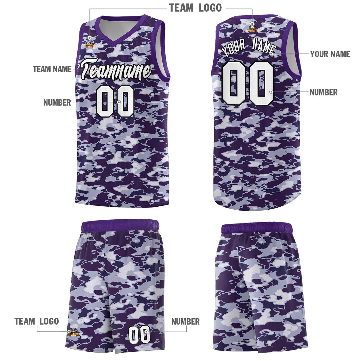 Custom Personalized Camo Kits Sports Uniform Basketball Jersey|KXKSHOP