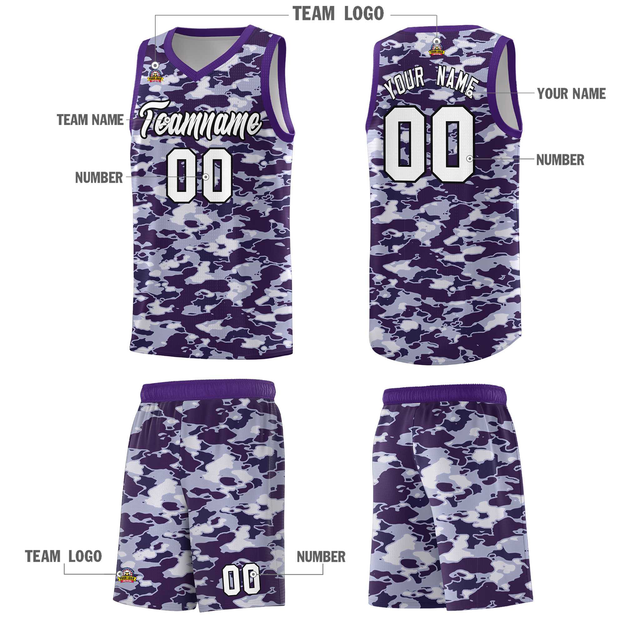Custom Personalized Camo Kits Sports Uniform Basketball Jersey|KXKSHOP