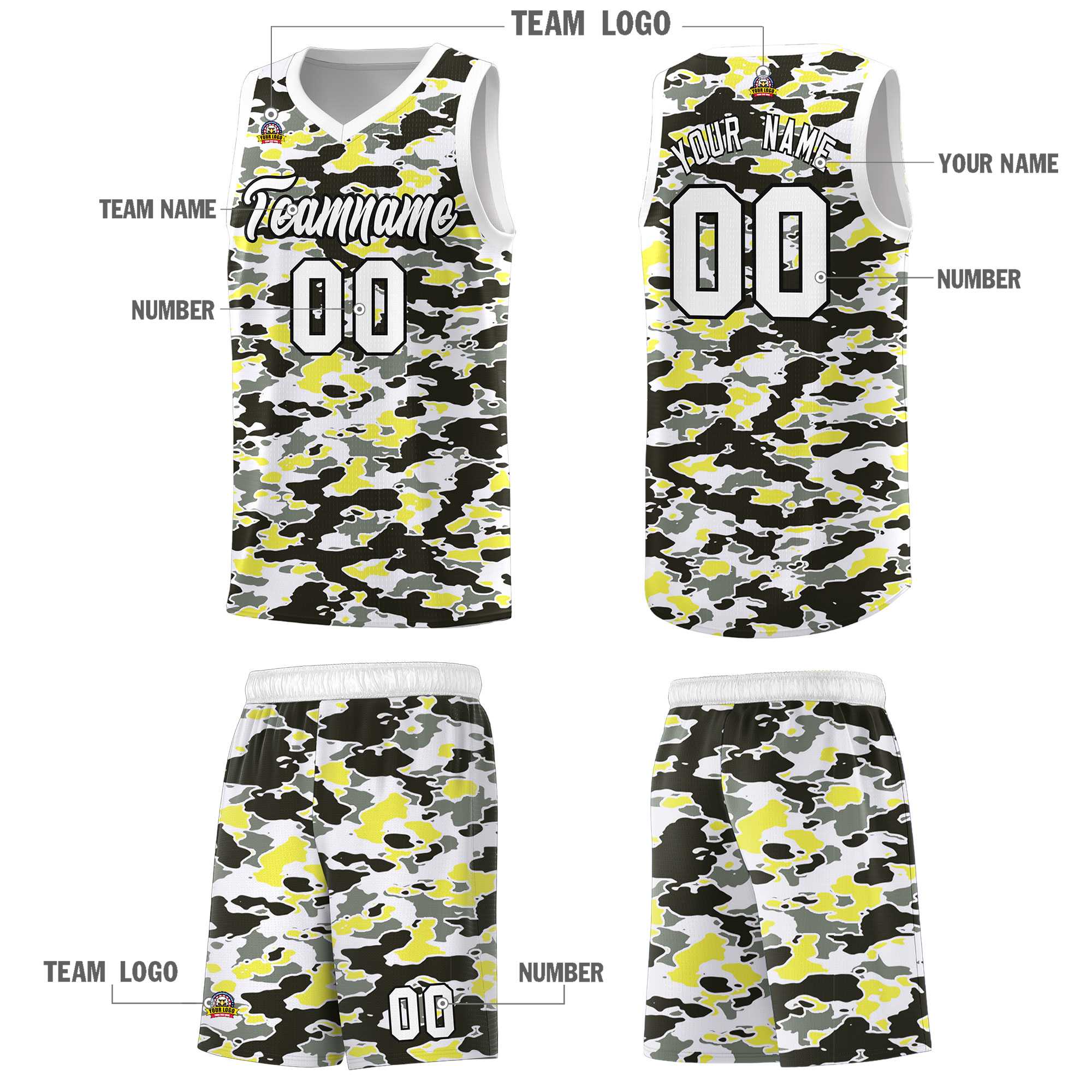 Custom Personalized Camo Kits Sports Uniform Basketball Jersey|KXKSHOP