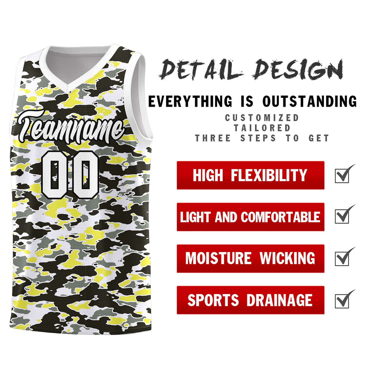 Custom Personalized Camo Kits Sports Uniform Basketball Jersey|KXKSHOP