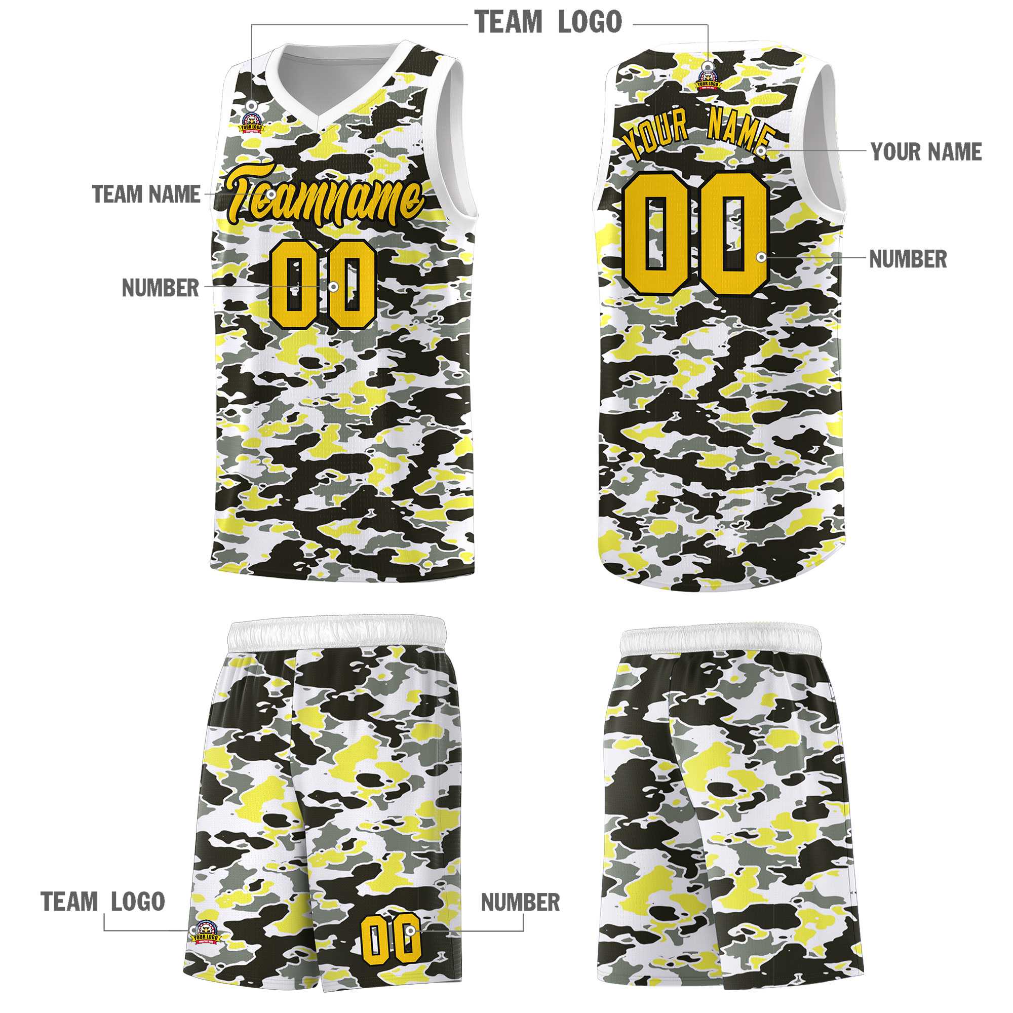 Custom Personalized Camo Kits Sports Uniform Basketball Jersey|KXKSHOP