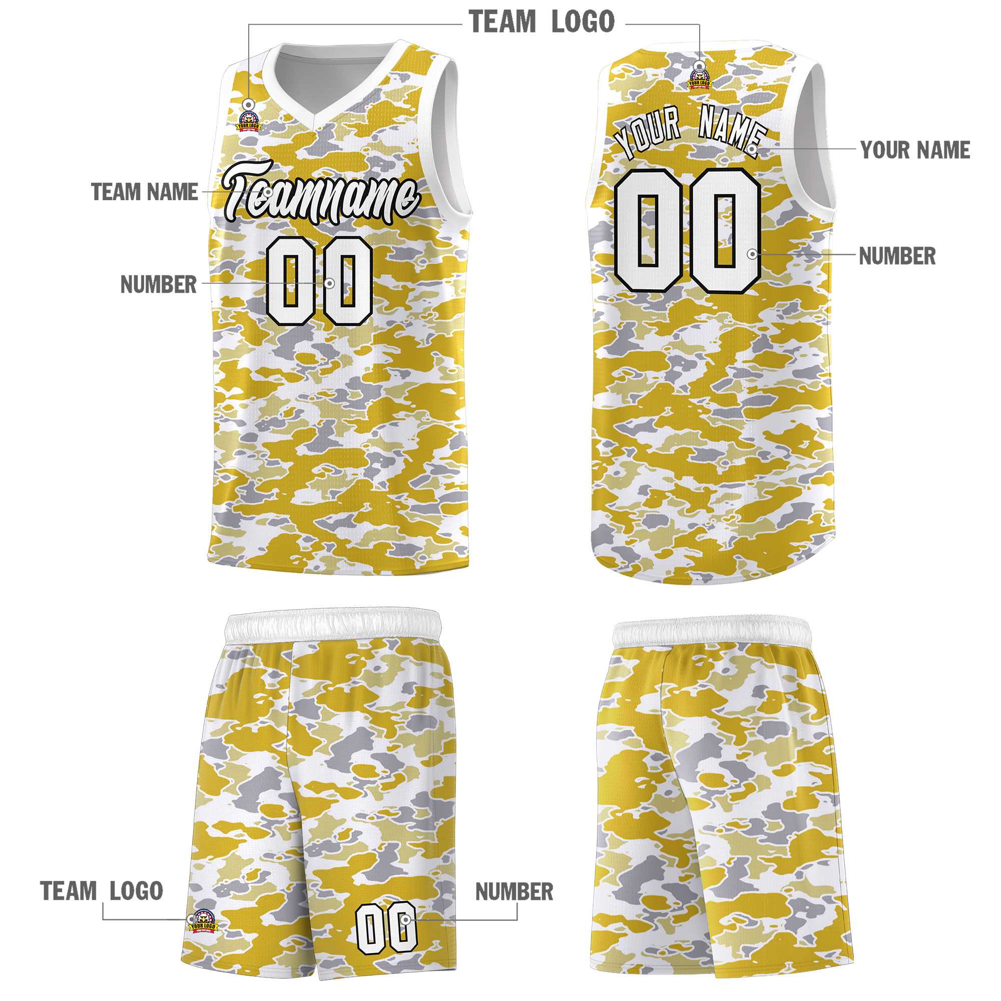 Custom Personalized Camo Kits Sports Uniform Basketball Jersey|KXKSHOP