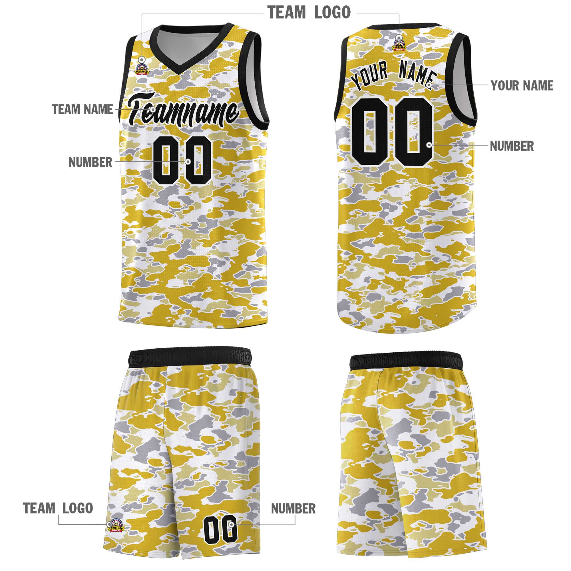 Custom Personalized Camo Kits Sports Uniform Basketball Jersey|KXKSHOP