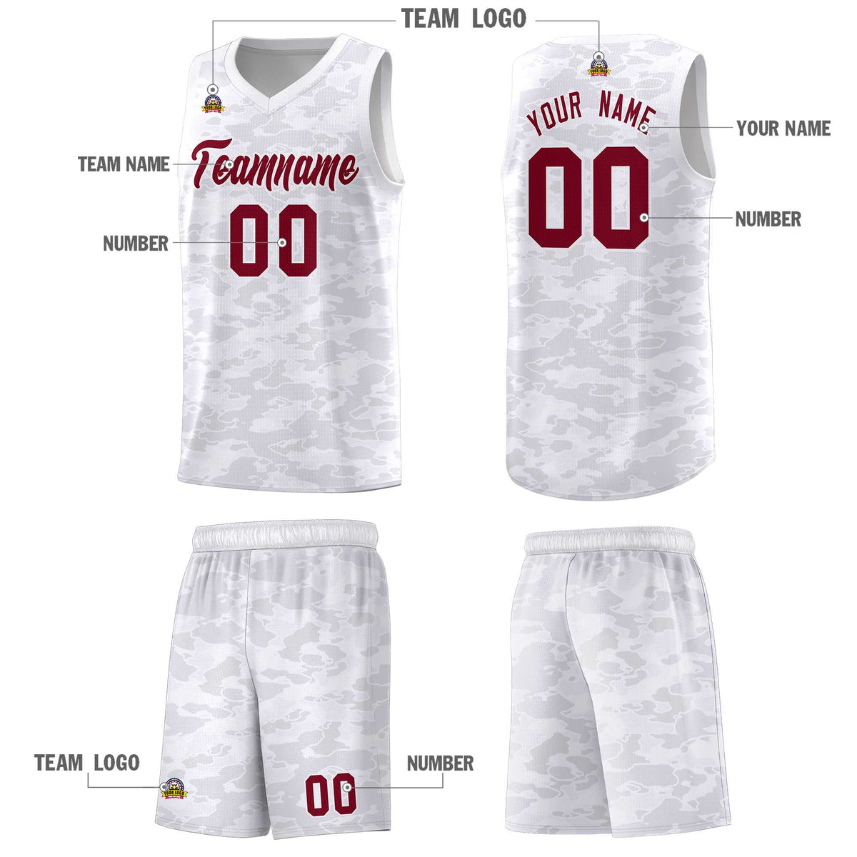 Custom Personalized Camo Kits Sports Uniform Basketball Jersey|KXKSHOP