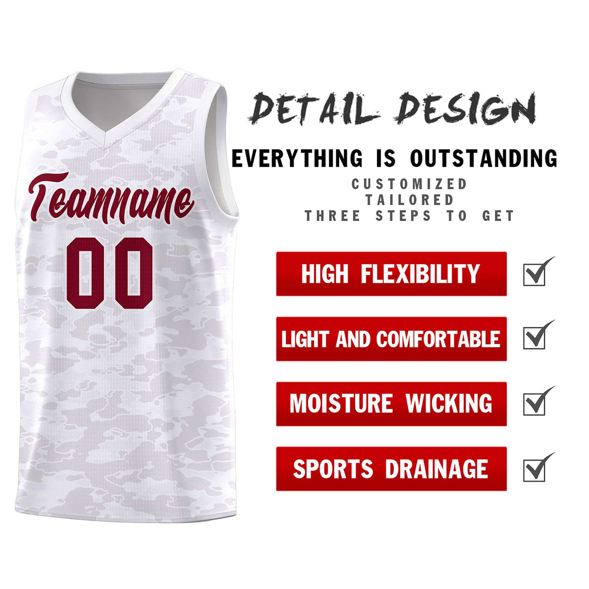Custom Personalized Camo Kits Sports Uniform Basketball Jersey|KXKSHOP