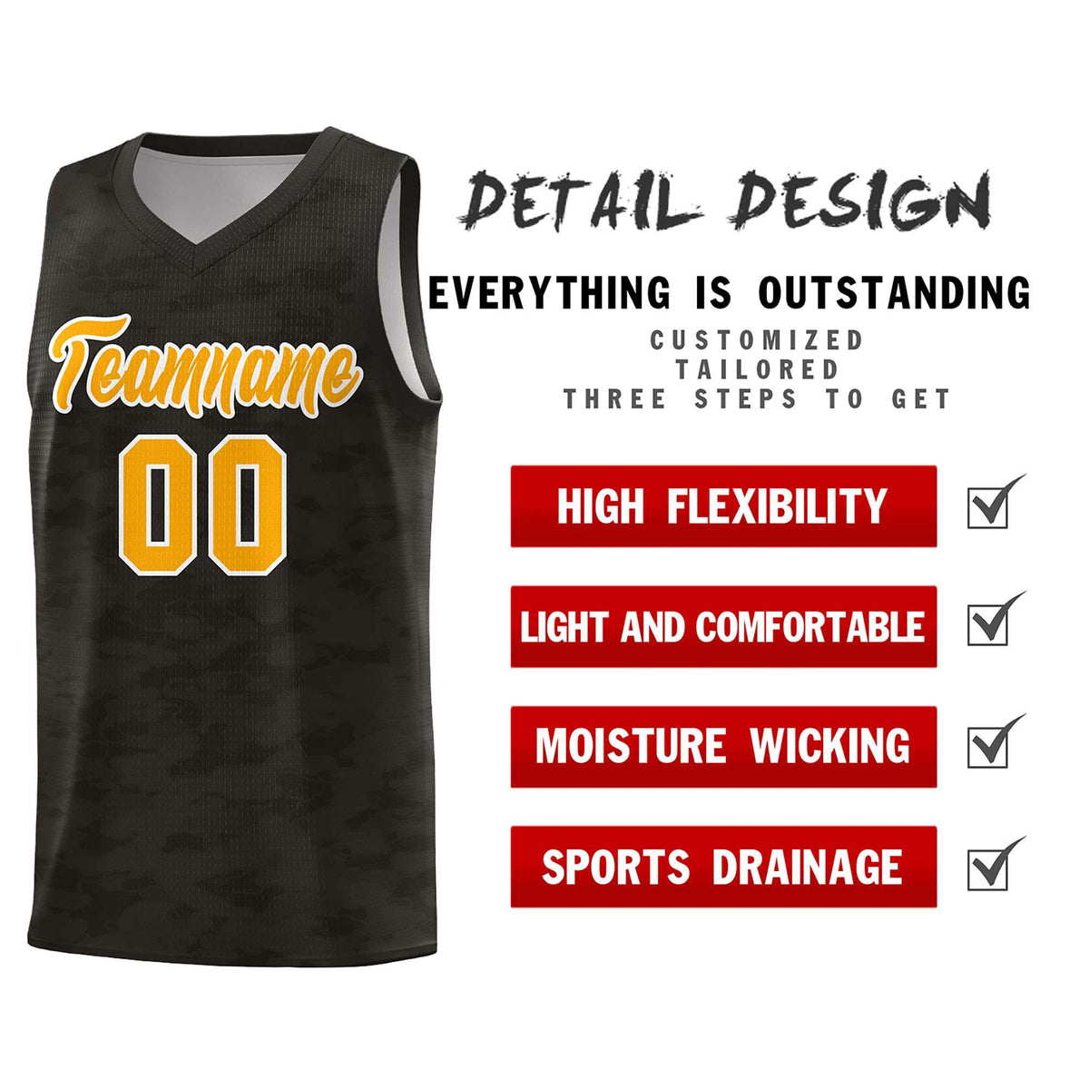 Custom Personalized Camo Kits Sports Uniform Basketball Jersey|KXKSHOP