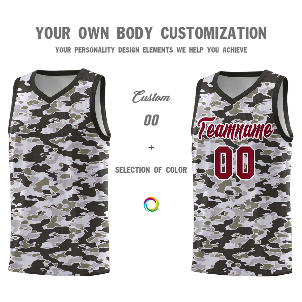 Custom Personalized Camo Kits Sports Uniform Basketball Jersey|KXKSHOP