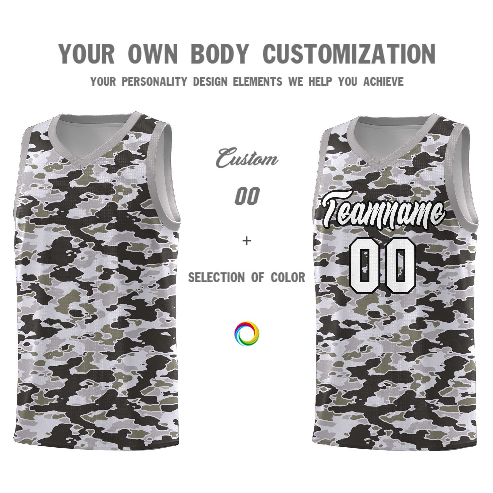 Custom Personalized Camo Kits Sports Uniform Basketball Jersey|KXKSHOP