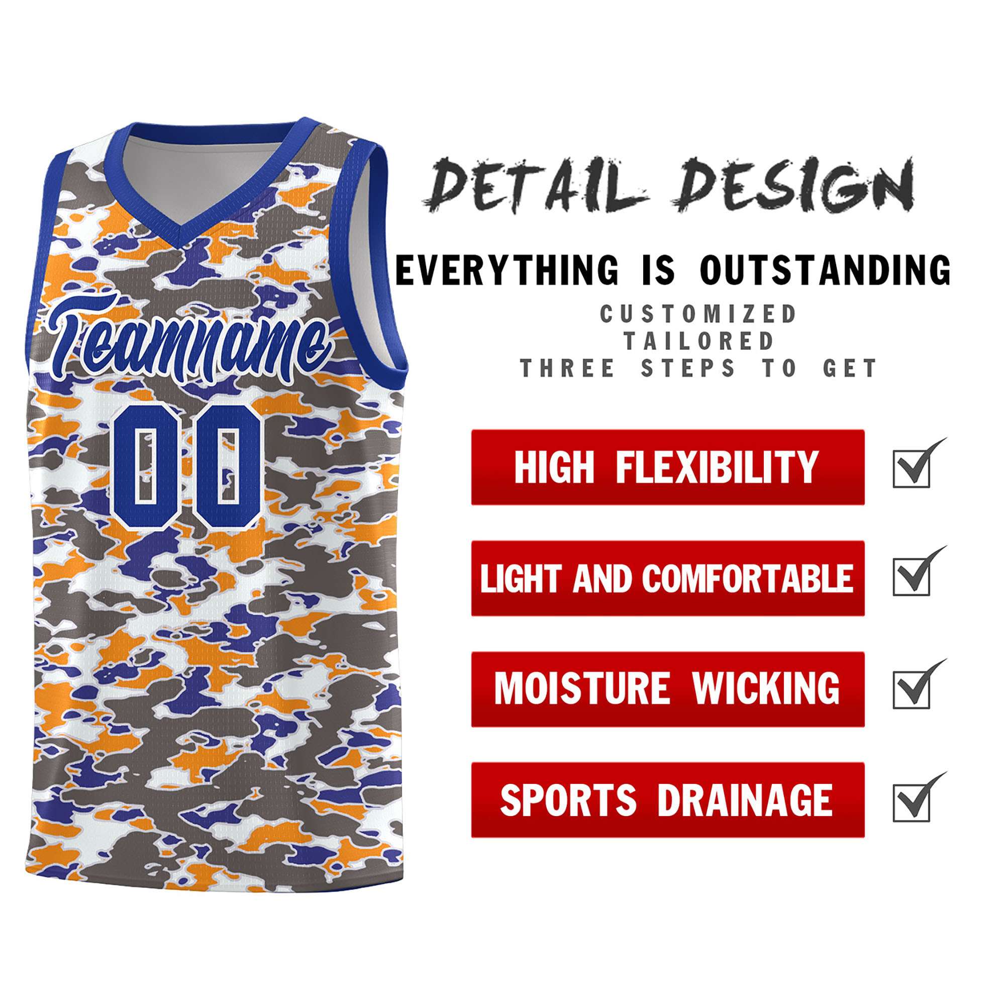 Custom Personalized Camo Kits Sports Uniform Basketball Jersey|KXKSHOP