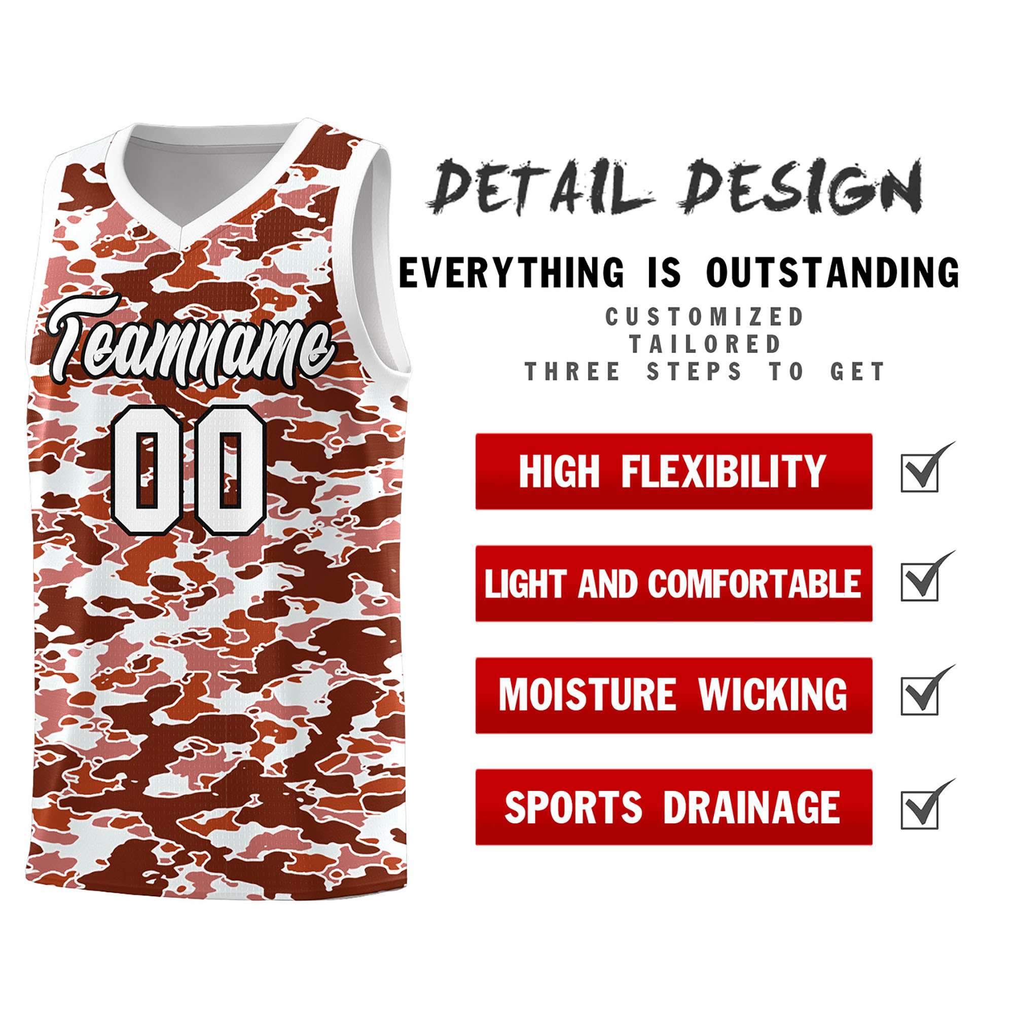 Custom Personalized Camo Kits Sports Uniform Basketball Jersey|KXKSHOP
