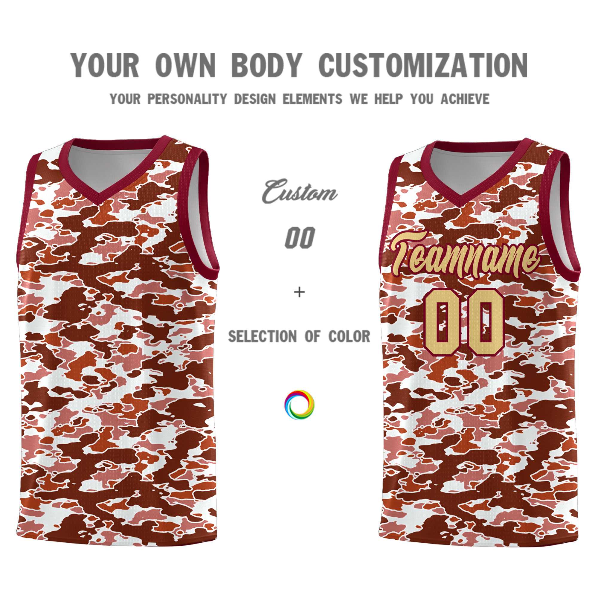 Custom Personalized Camo Kits Sports Uniform Basketball Jersey|KXKSHOP
