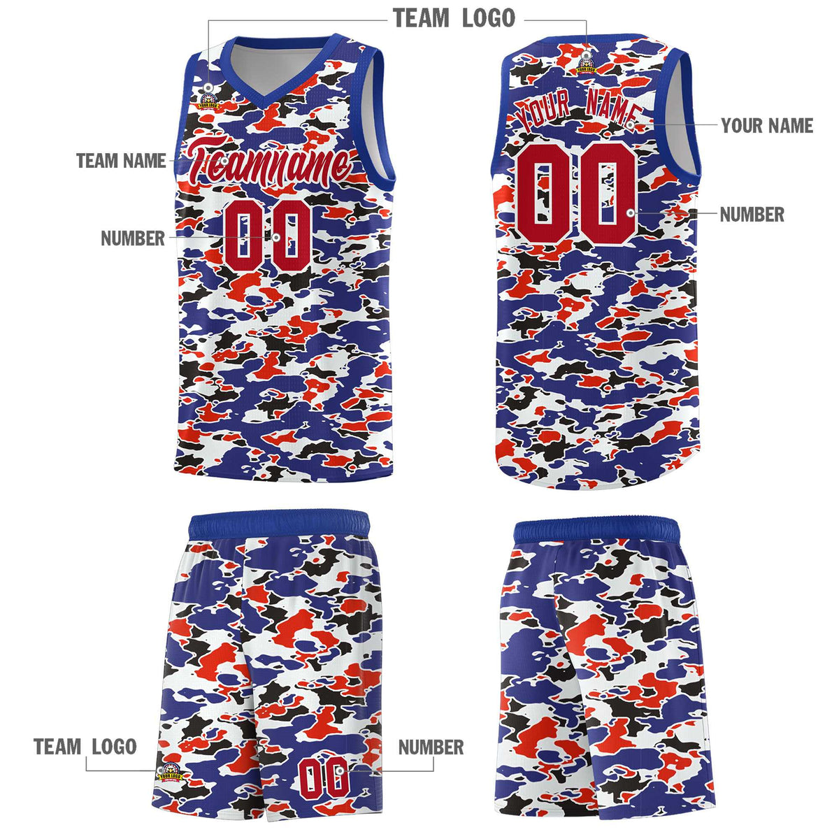 Custom Personalized Camo Kits Sports Uniform Basketball Jersey|KXKSHOP