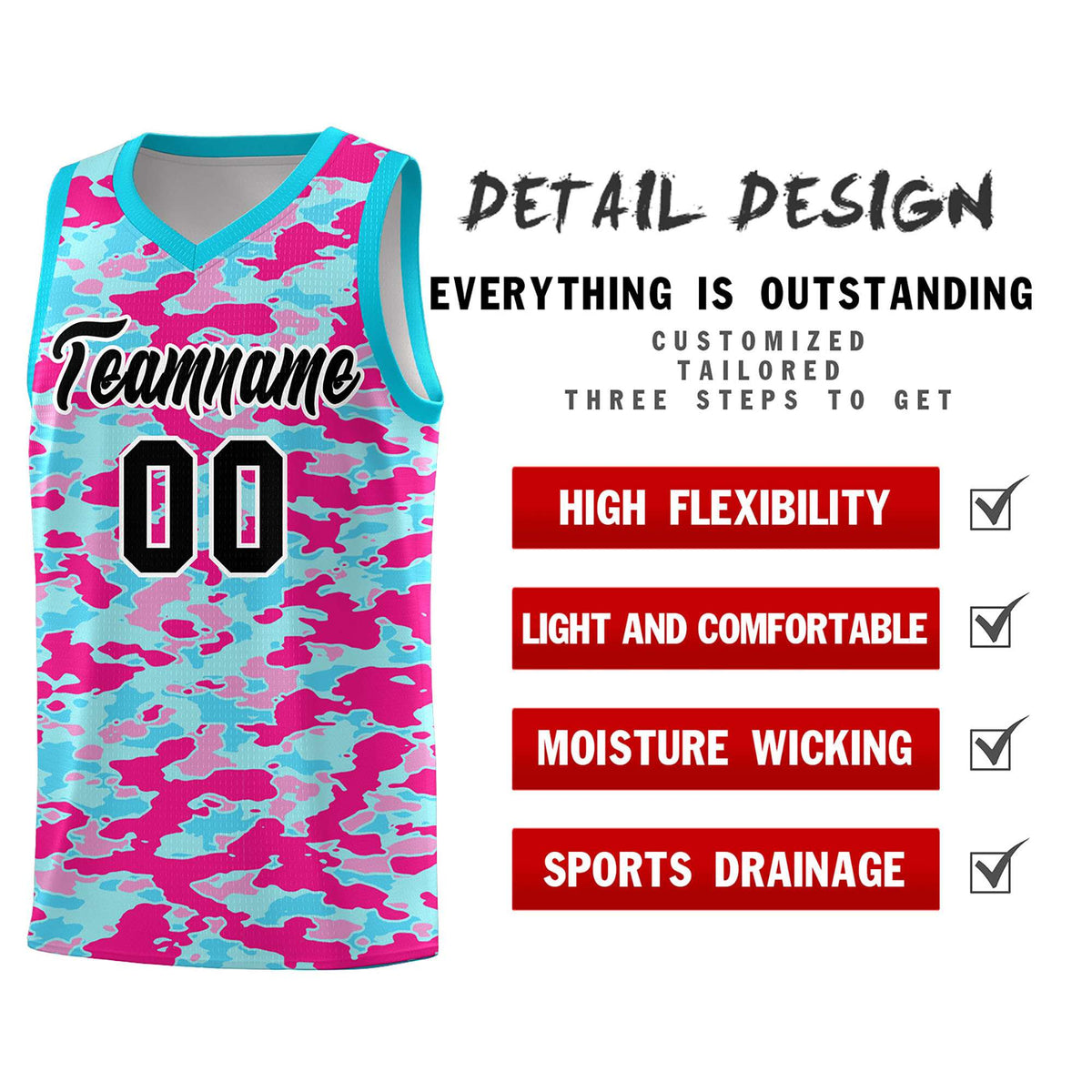 Custom Personalized Camo Kits Sports Uniform Basketball Jersey|KXKSHOP