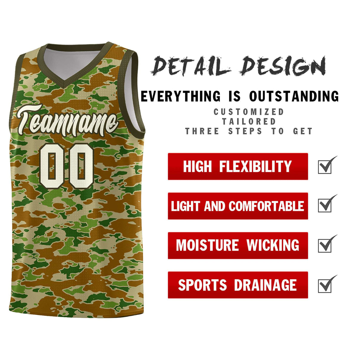 Custom Personalized Camo Kits Sports Uniform Basketball Jersey|KXKSHOP