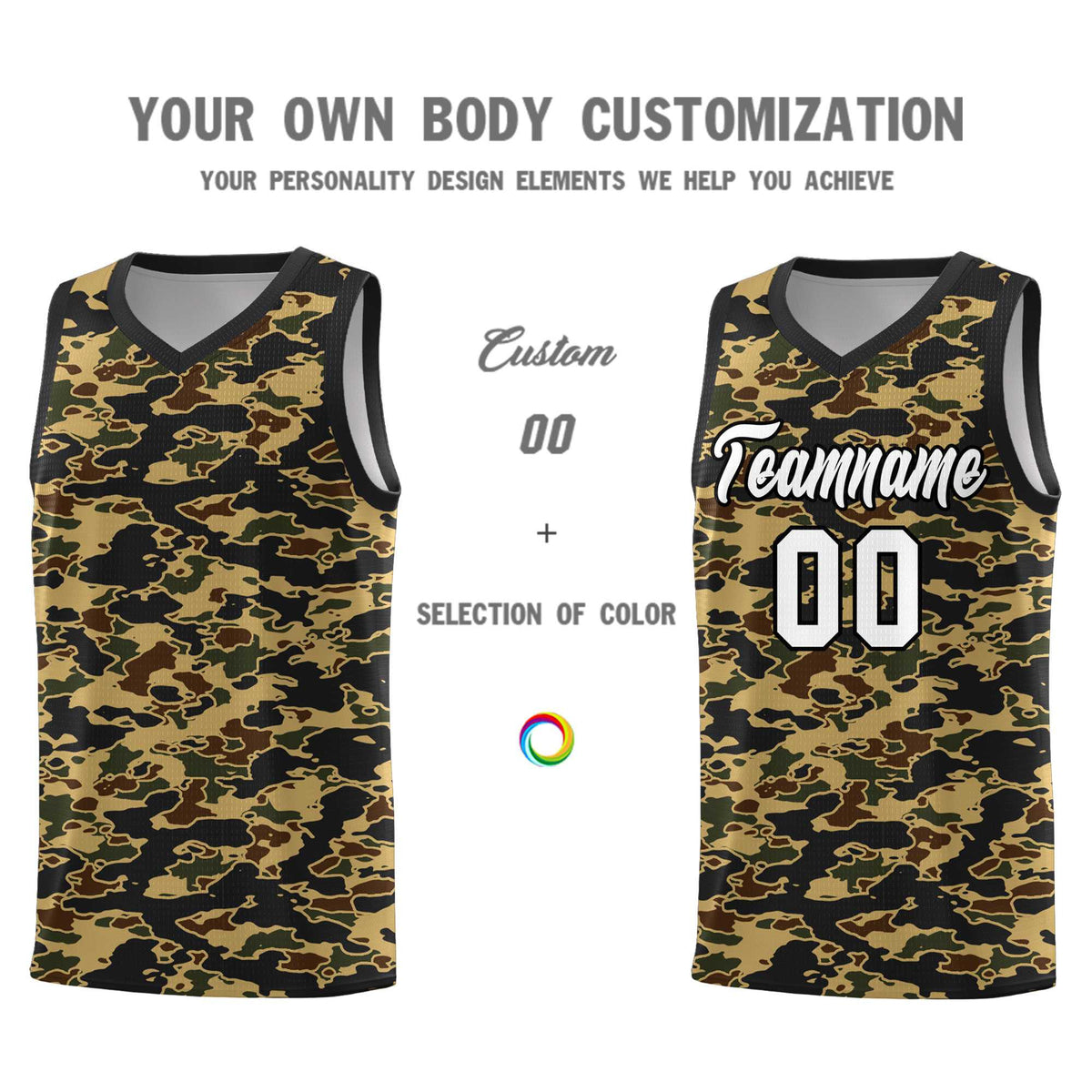 Custom Personalized Camo Kits Sports Uniform Basketball Jersey|KXKSHOP
