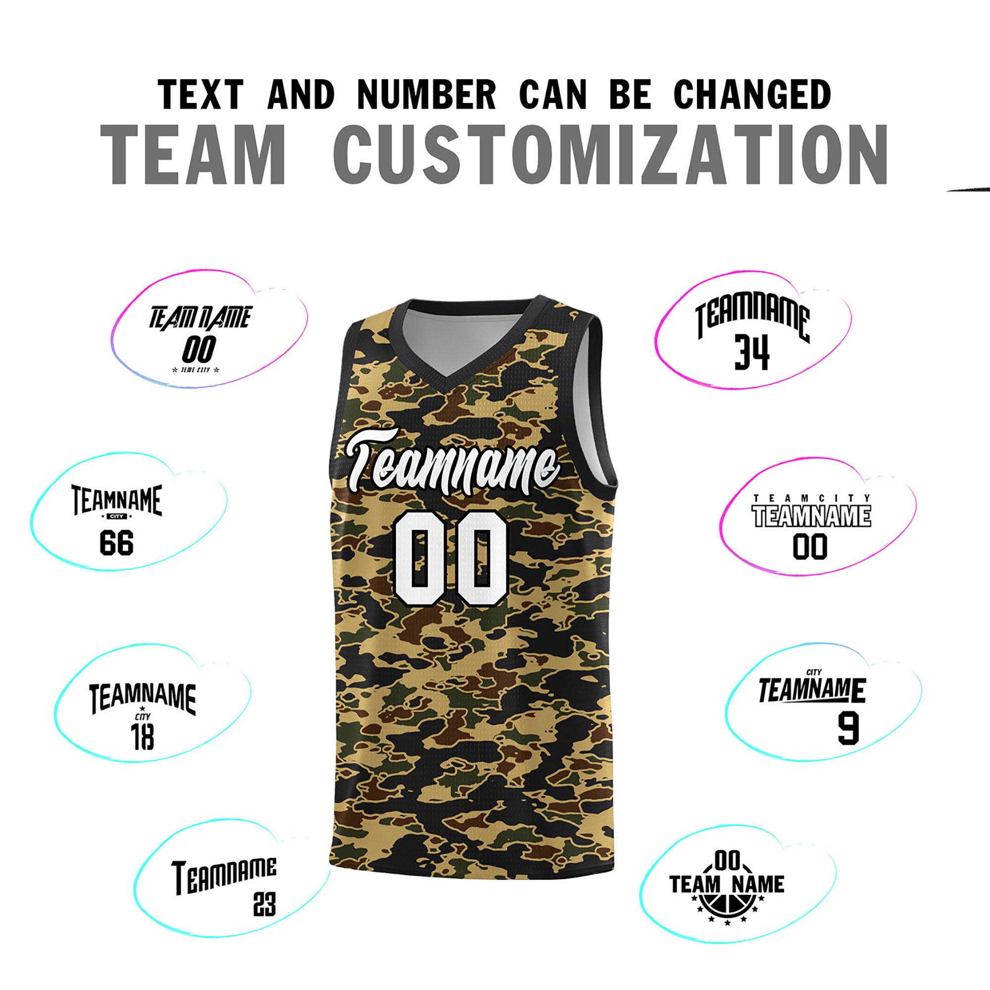 Custom Personalized Camo Kits Sports Uniform Basketball Jersey|KXKSHOP