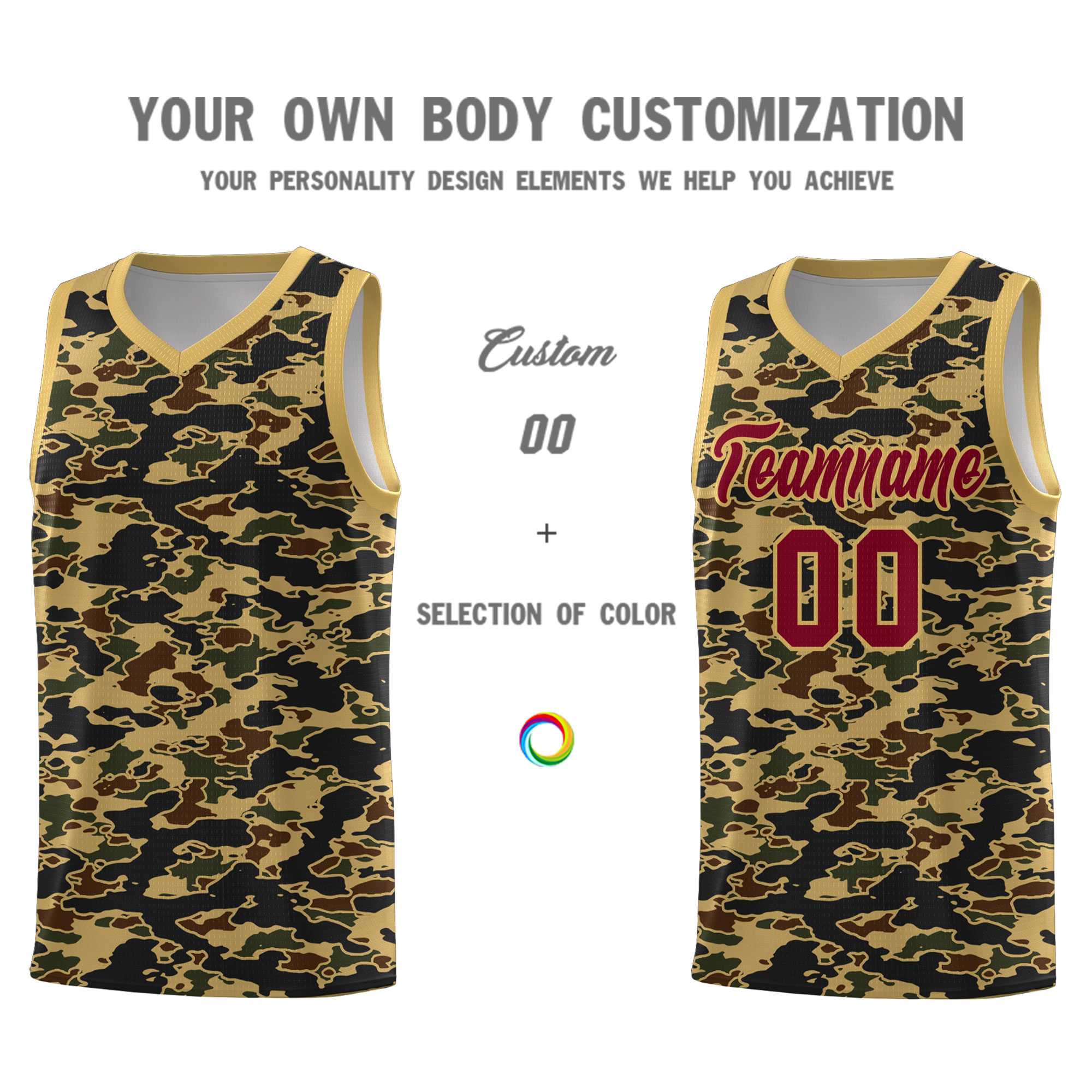 Custom Personalized Camo Kits Sports Uniform Basketball Jersey|KXKSHOP