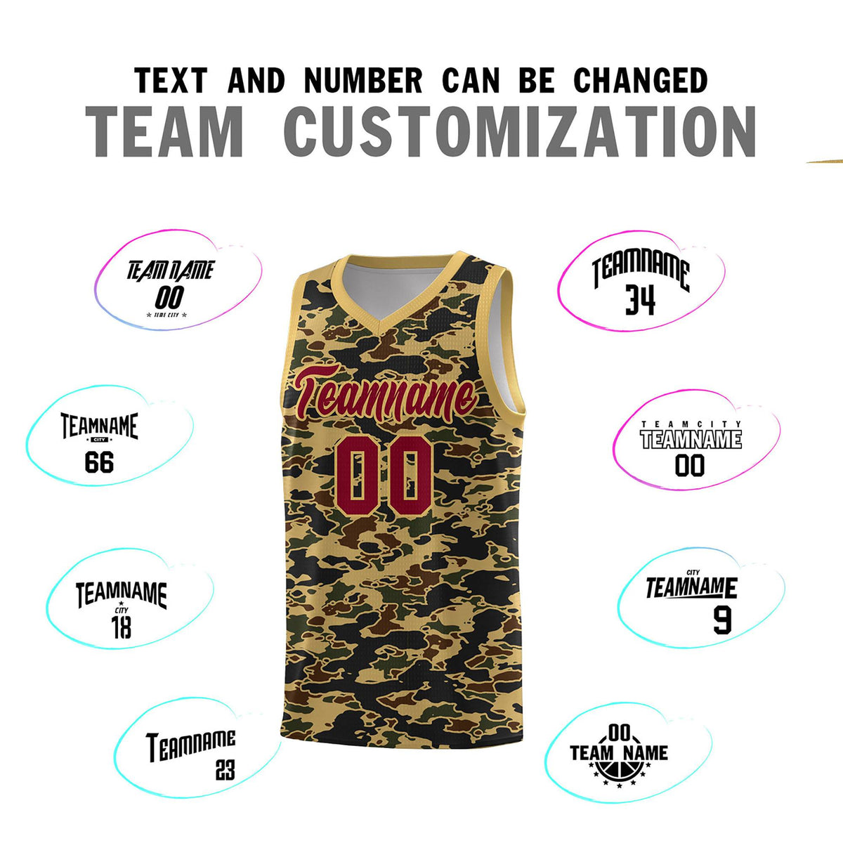 Custom Personalized Camo Kits Sports Uniform Basketball Jersey|KXKSHOP
