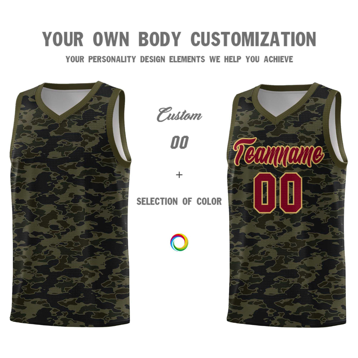 Custom Personalized Camo Kits Sports Uniform Basketball Jersey|KXKSHOP