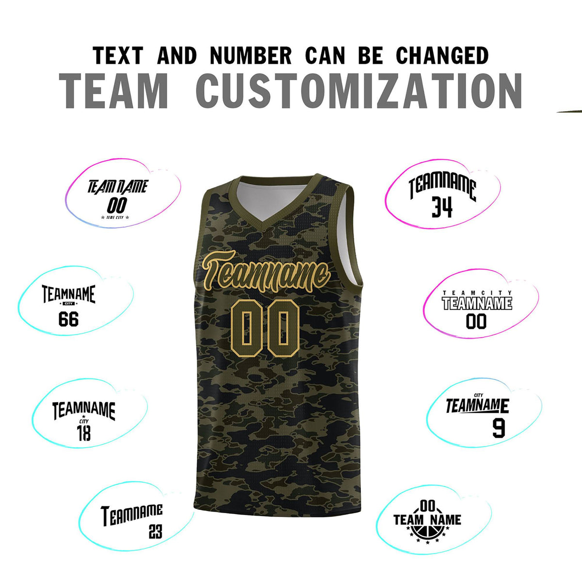 Custom Personalized Camo Kits Sports Uniform Basketball Jersey|KXKSHOP