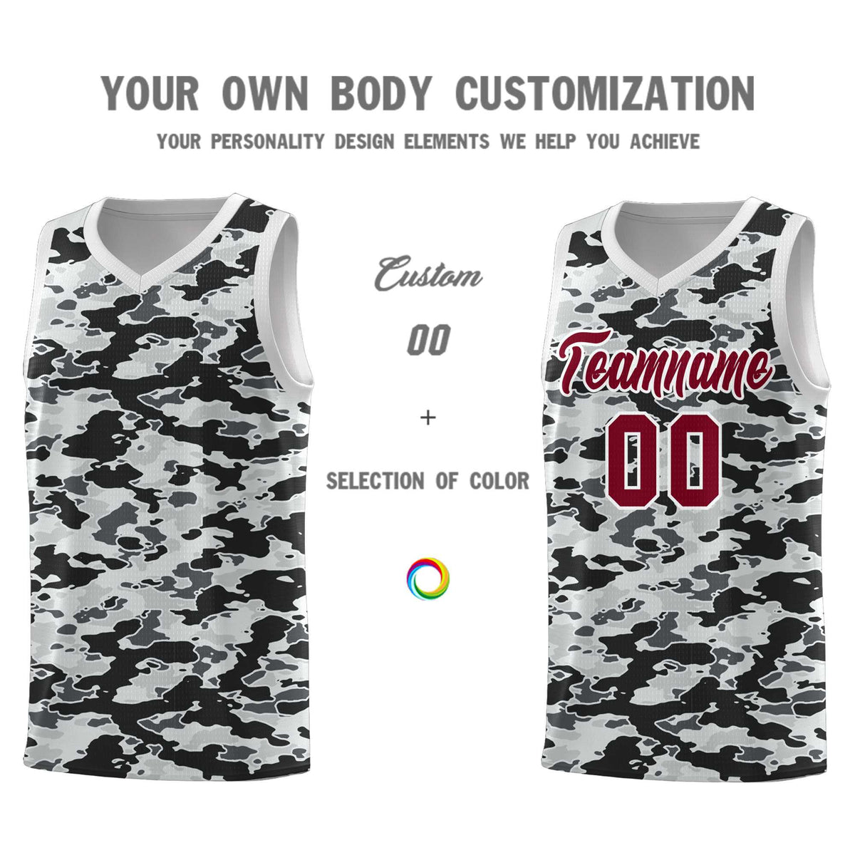 Custom Personalized Camo Kits Sports Uniform Basketball Jersey|KXKSHOP
