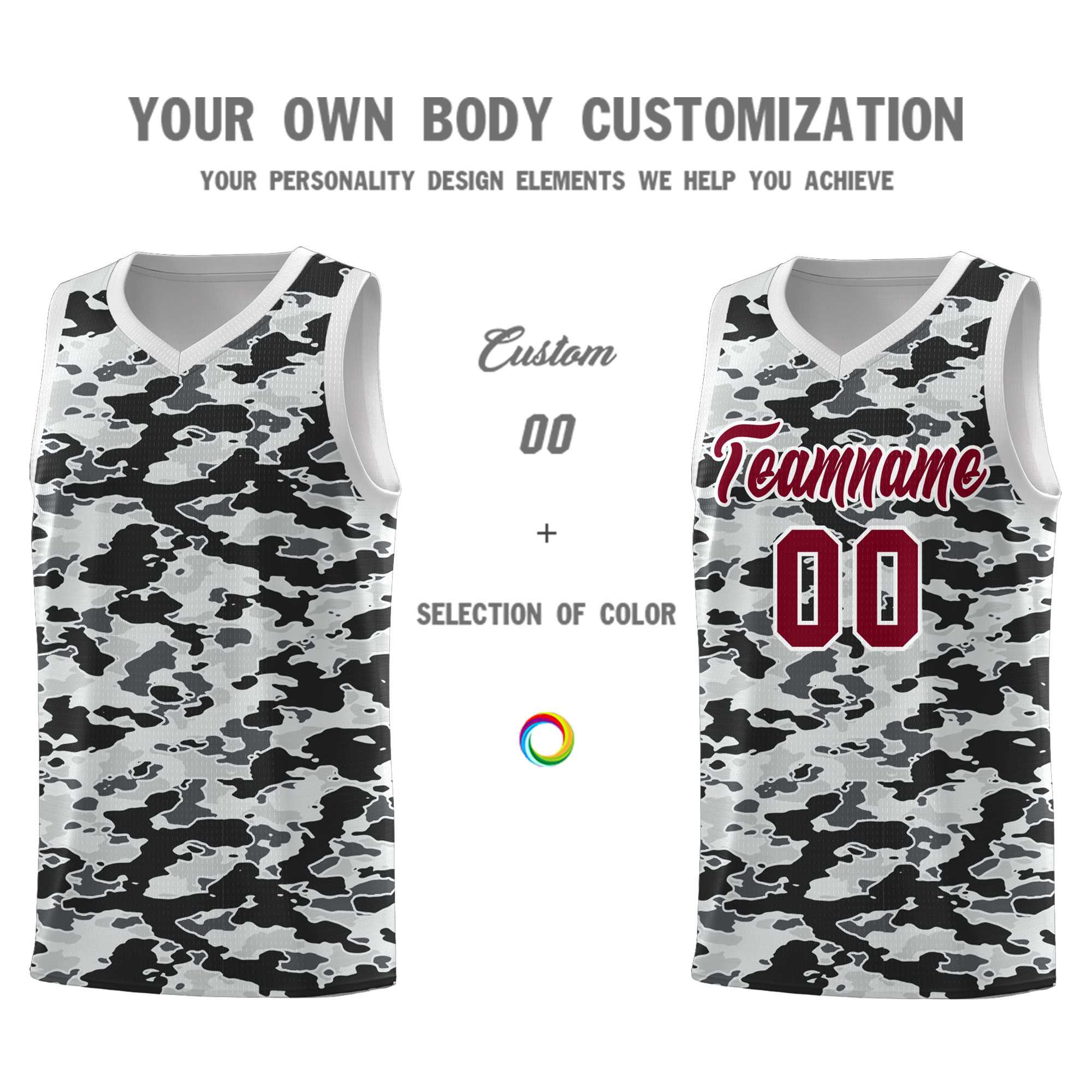 Custom Personalized Camo Kits Sports Uniform Basketball Jersey|KXKSHOP