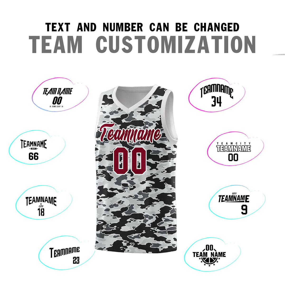 Custom Personalized Camo Kits Sports Uniform Basketball Jersey|KXKSHOP