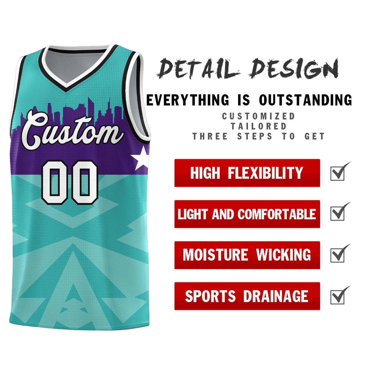 Custom Bright Green Personalized City Silhouette Pattern Sports Uniform Basketball Jersey|KXKSHOP