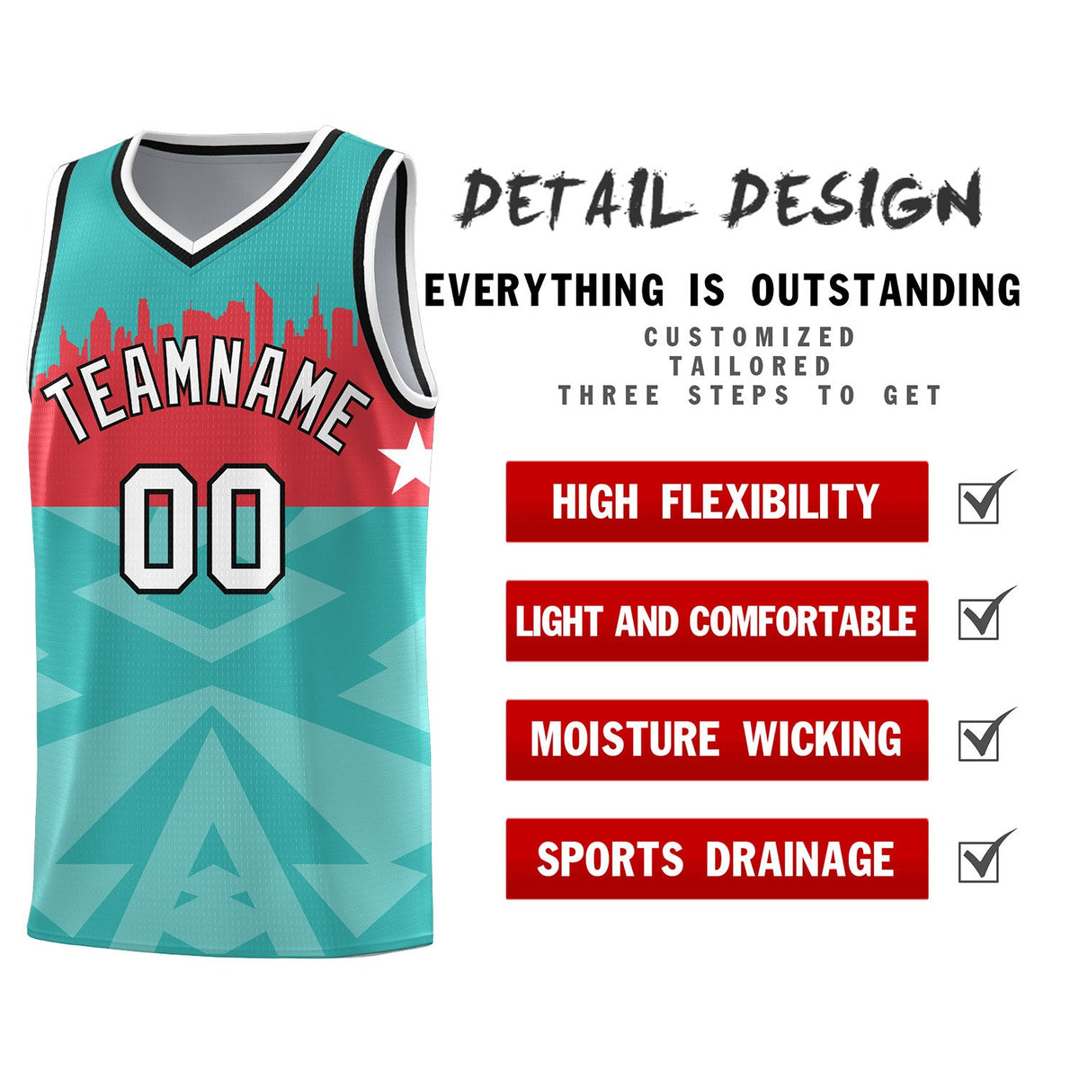 Custom Bright Green Personalized City Silhouette Pattern Sports Uniform Basketball Jersey|KXKSHOP