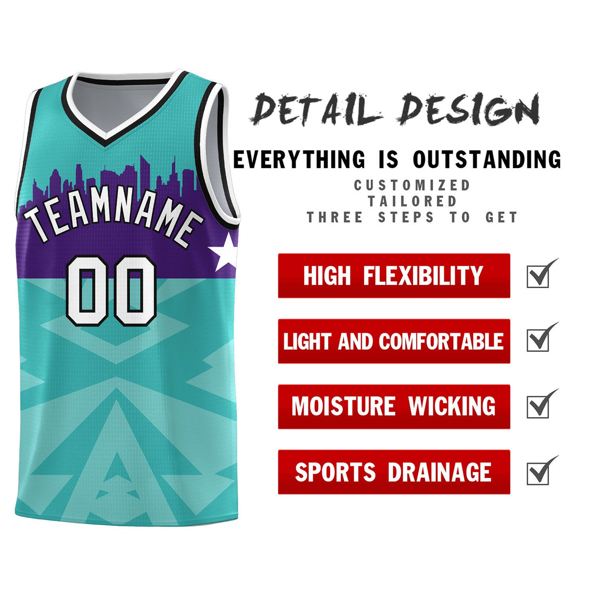 Custom Bright Green Personalized City Silhouette Pattern Sports Uniform Basketball Jersey|KXKSHOP