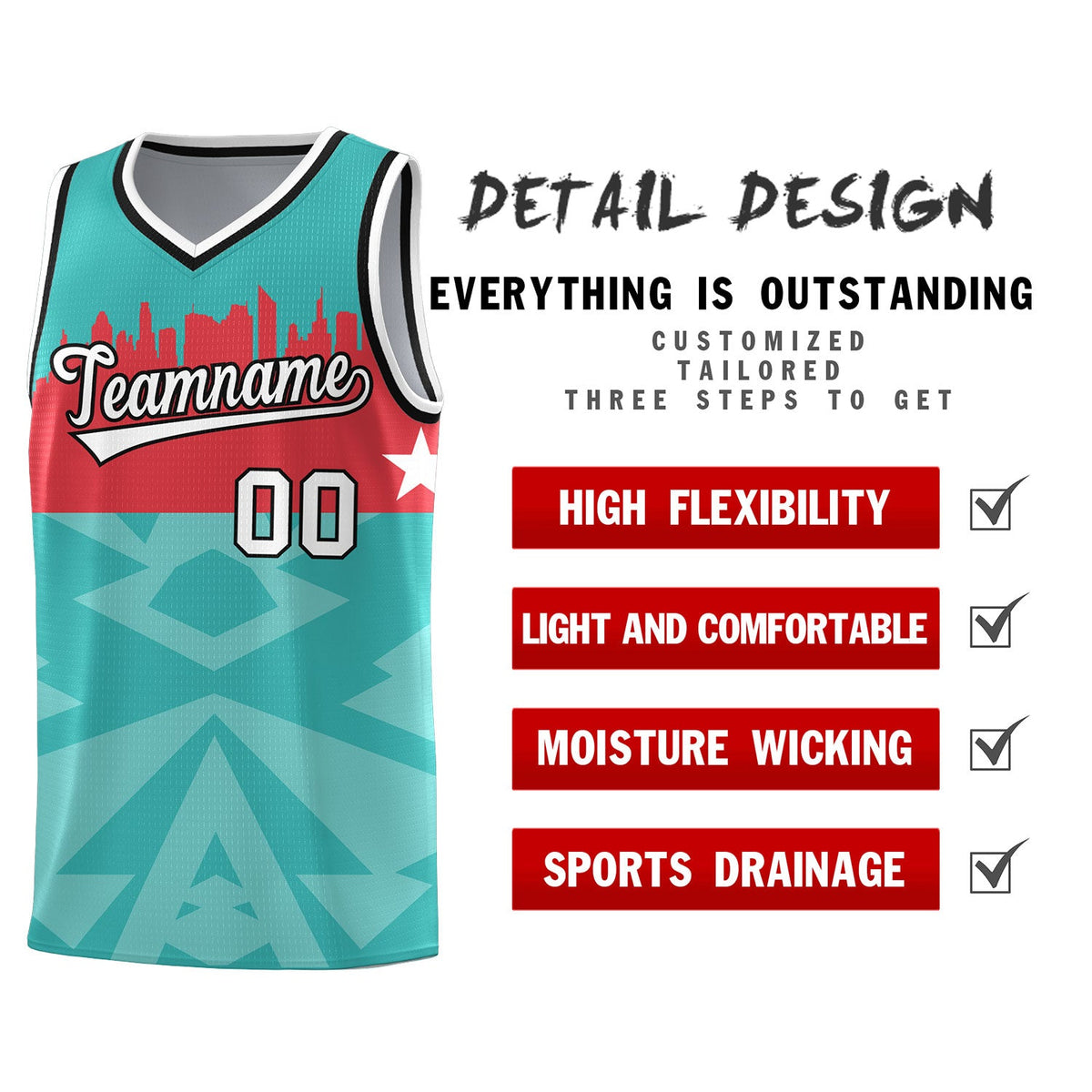 Custom Bright Green Personalized City Silhouette Pattern Sports Uniform Basketball Jersey|KXKSHOP