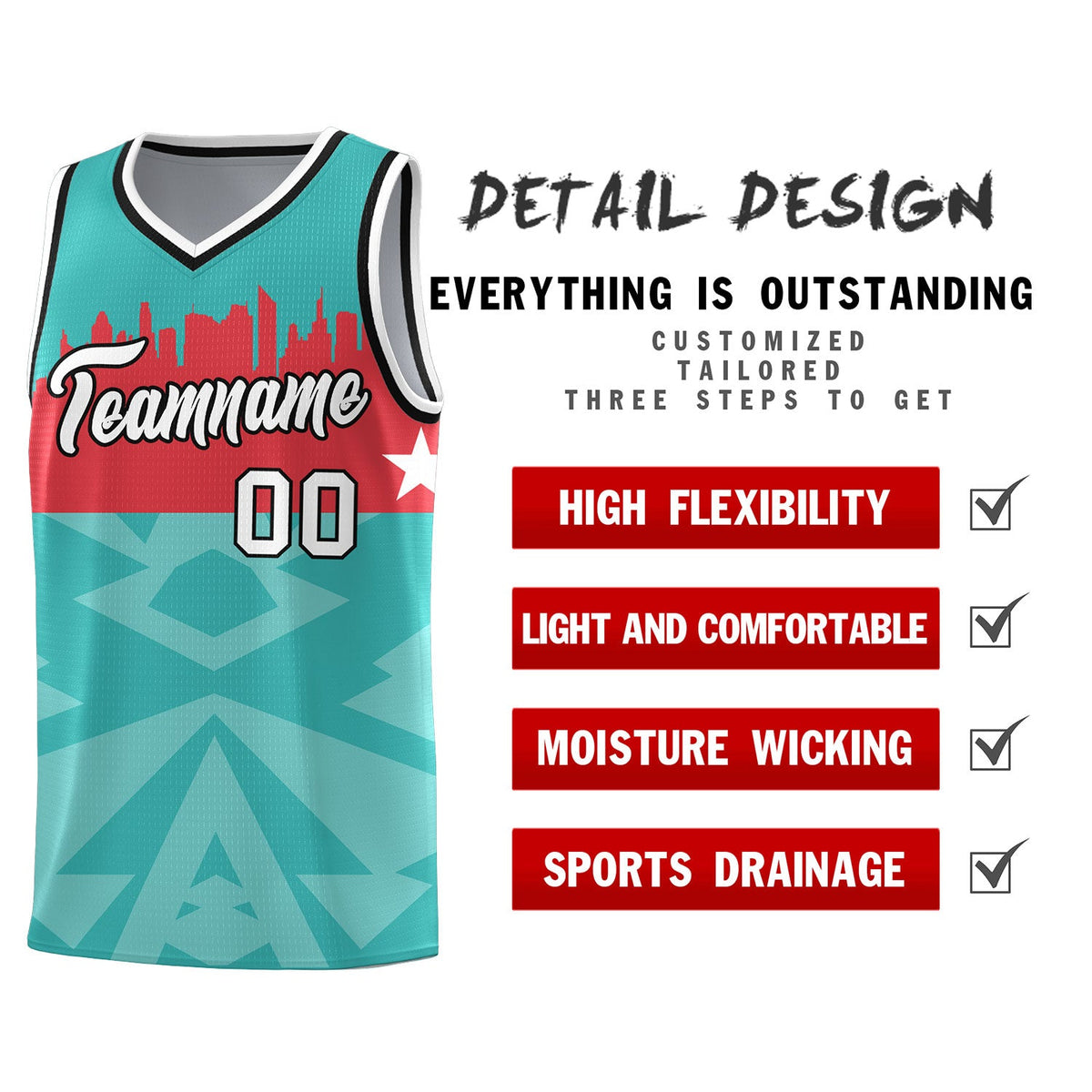 Custom Bright Green Personalized City Silhouette Pattern Sports Uniform Basketball Jersey|KXKSHOP