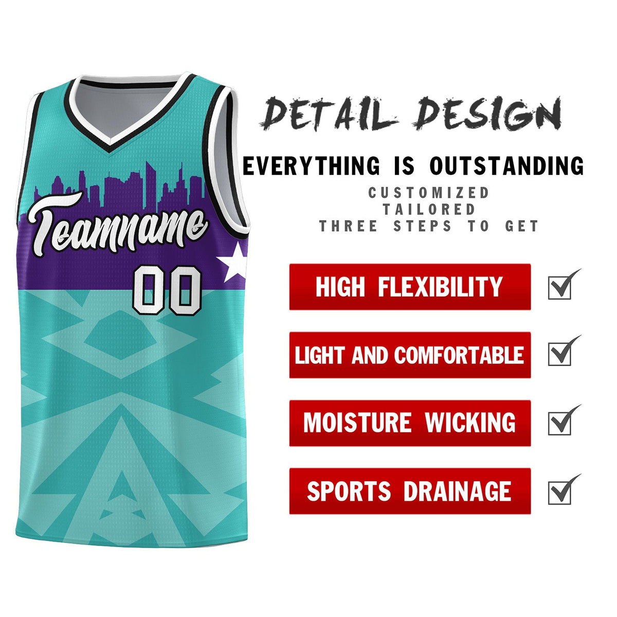 Custom Bright Green Personalized City Silhouette Pattern Sports Uniform Basketball Jersey|KXKSHOP