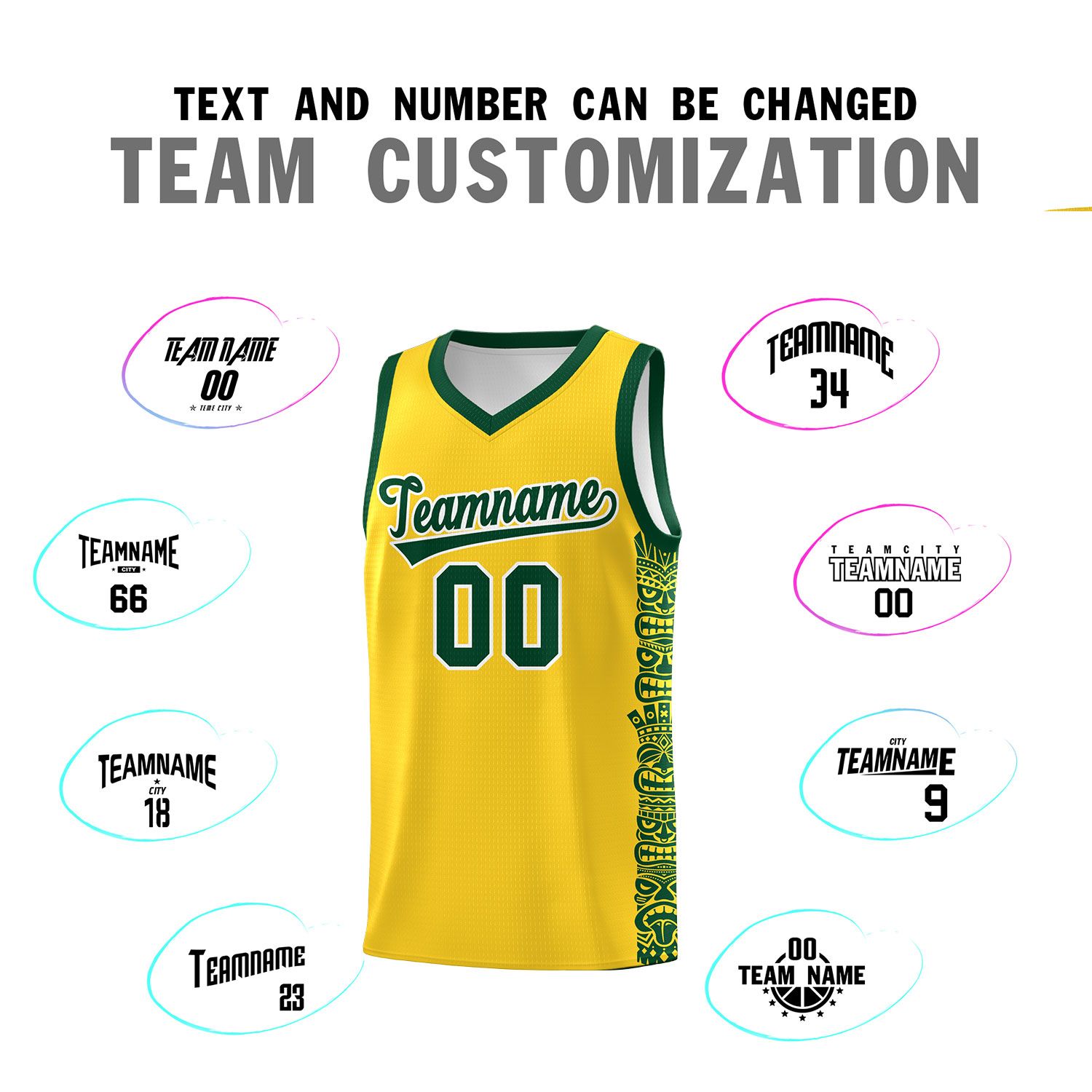 Custom Gold Gold Personalized Indians Pattern Kits Sports Uniform Basketball Jersey|KXKSHOP