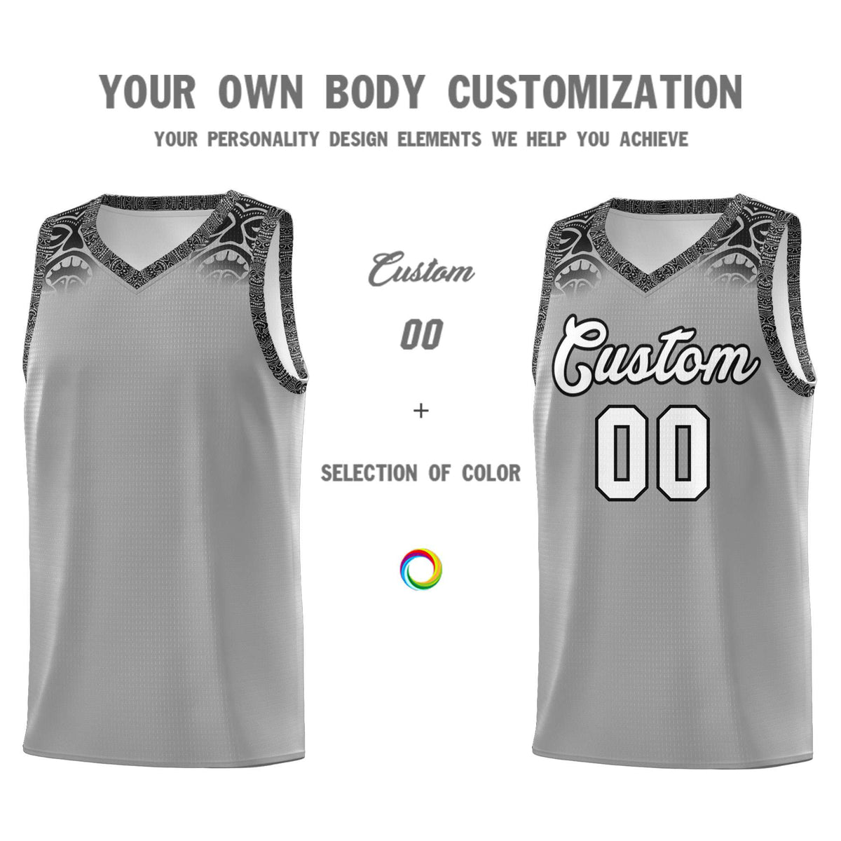 Custom Dark Gray Black Personalized Indians Print Kits Sports Uniform Basketball Jersey|KXKSHOP