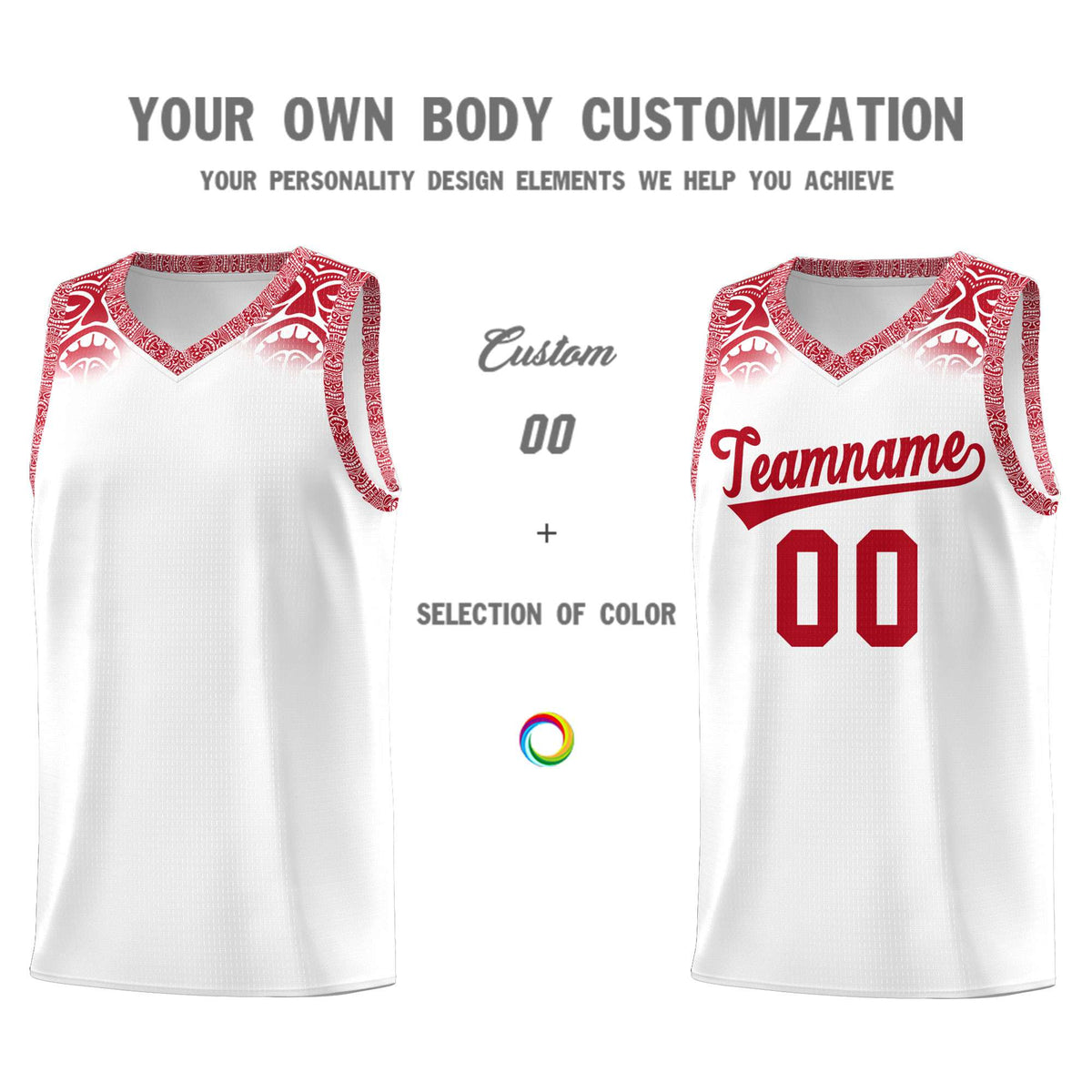 Custom White Red Personalized Indians Print Kits Sports Uniform Basketball Jersey|KXKSHOP