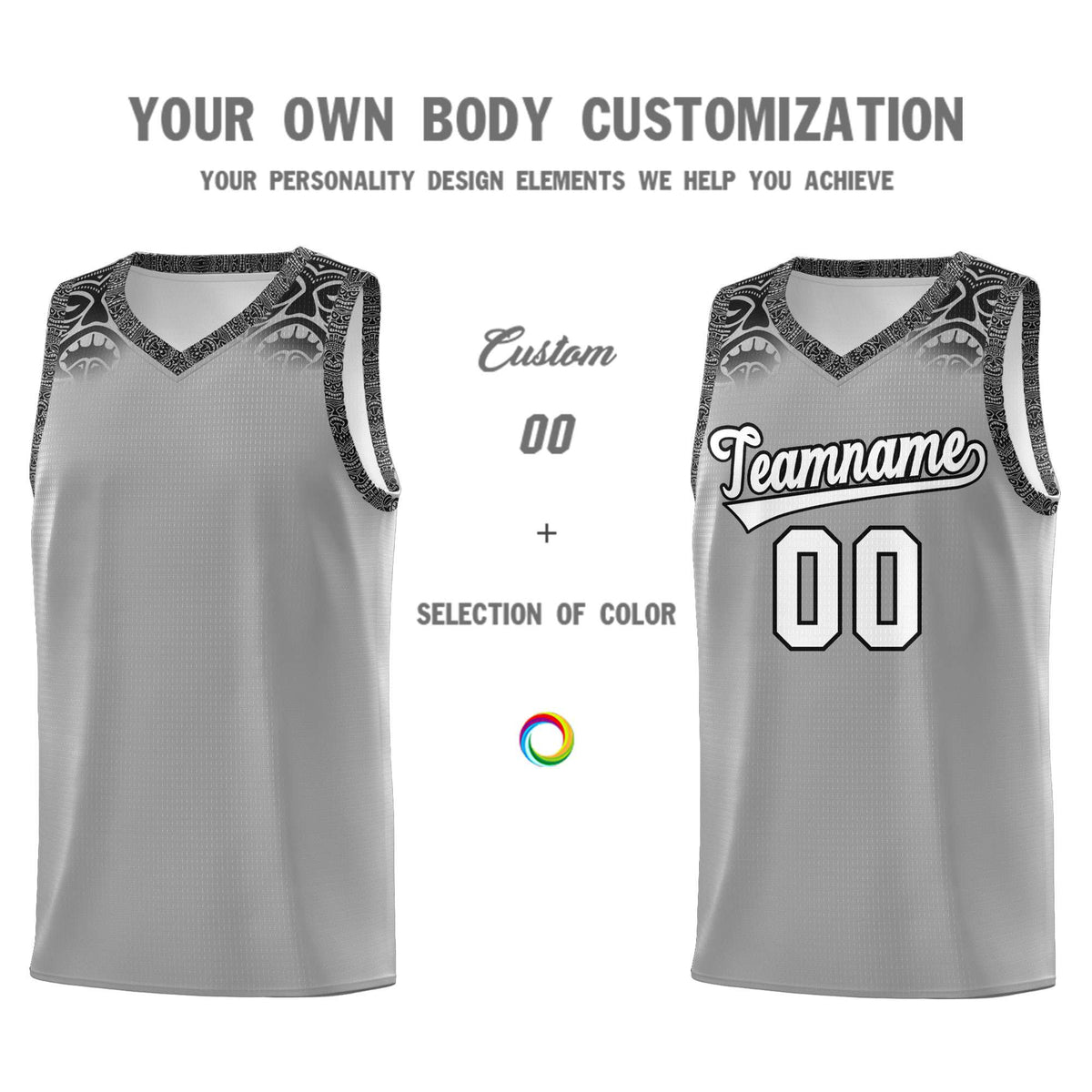 Custom Dark Gray Black Personalized Indians Print Kits Sports Uniform Basketball Jersey|KXKSHOP