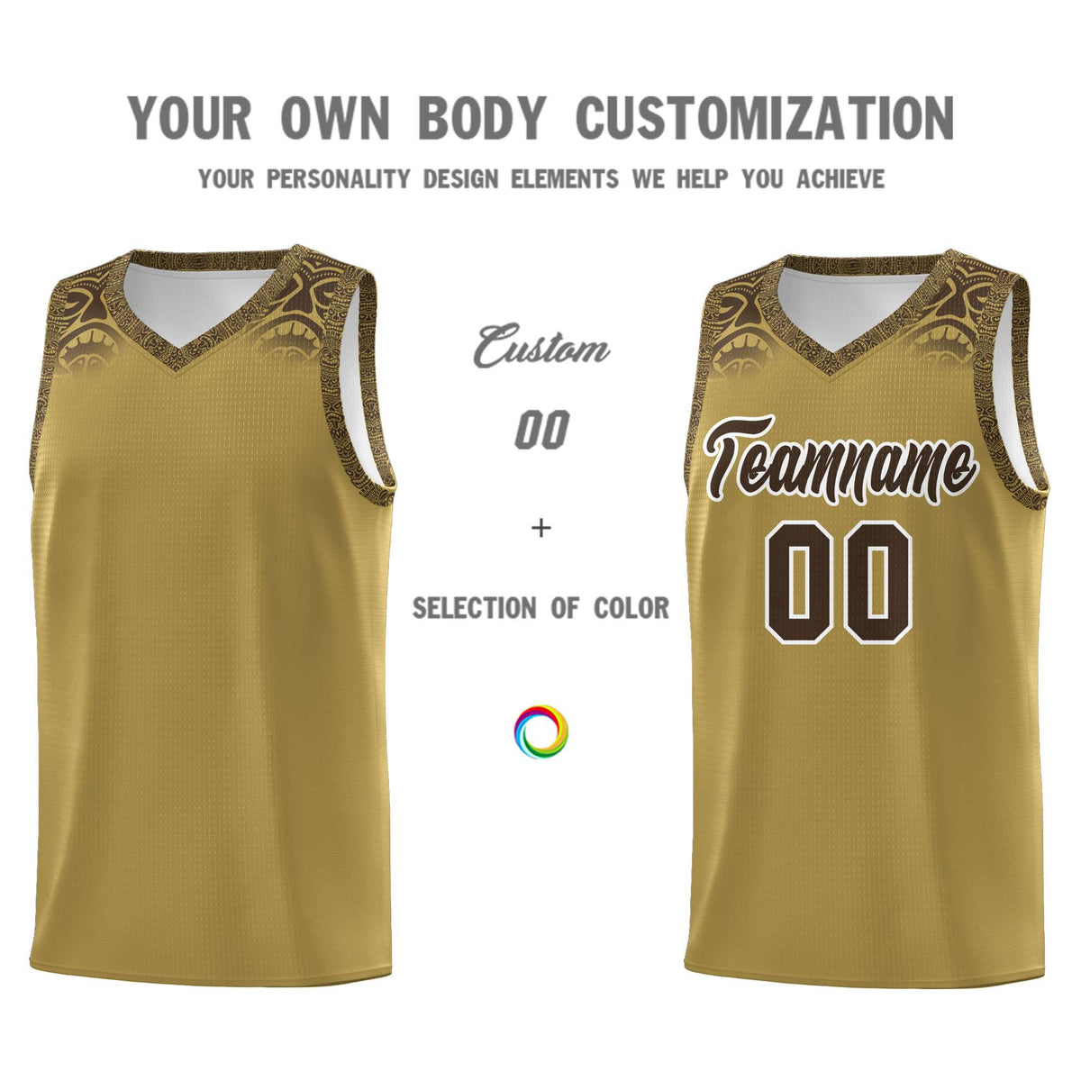 Custom Desert Yellow Brown Personalized Indians Print Kits Sports Uniform Basketball Jersey|KXKSHOP