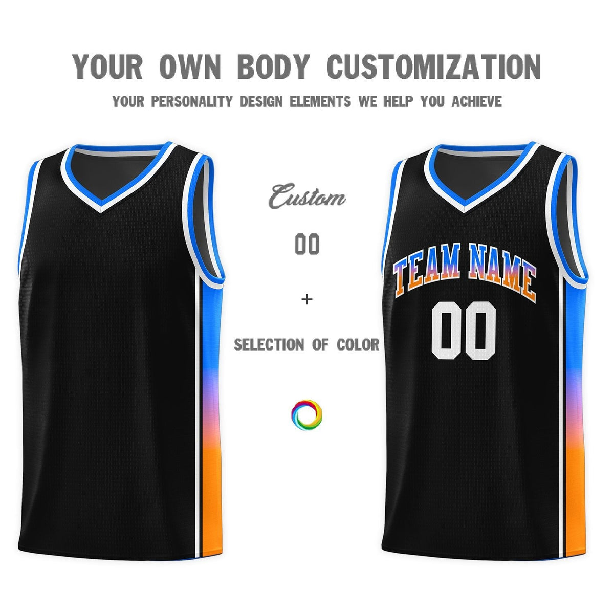 Custom Neon Green Navy-White Side Two-Tone Classic Sports Uniform Basketball Jersey |KXKSHOP