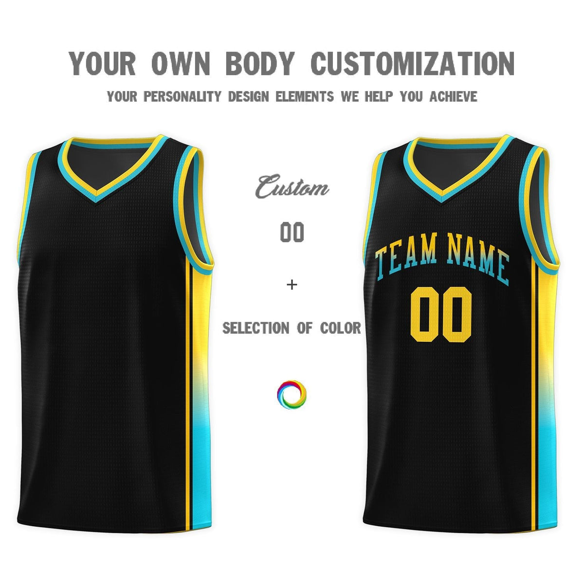 Custom Neon Green Navy-White Side Two-Tone Classic Sports Uniform Basketball Jersey |KXKSHOP