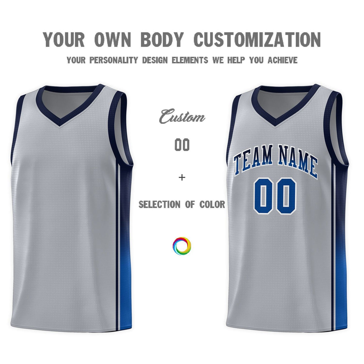 Custom Neon Green Navy-White Side Two-Tone Classic Sports Uniform Basketball Jersey |KXKSHOP