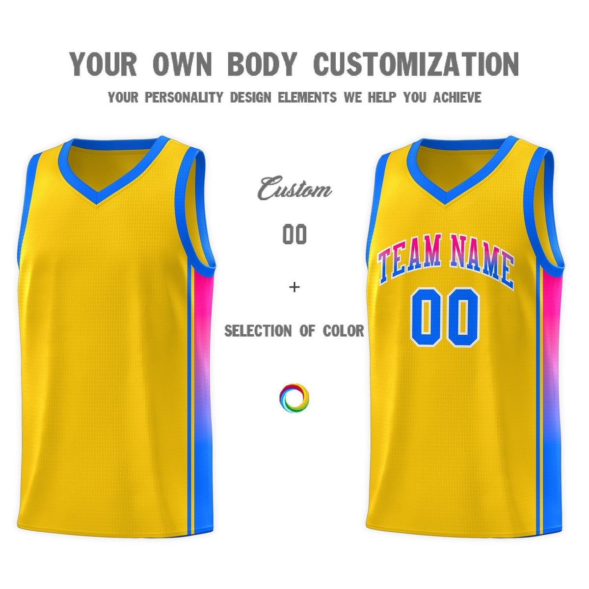 Custom Neon Green Navy-White Side Two-Tone Classic Sports Uniform Basketball Jersey |KXKSHOP