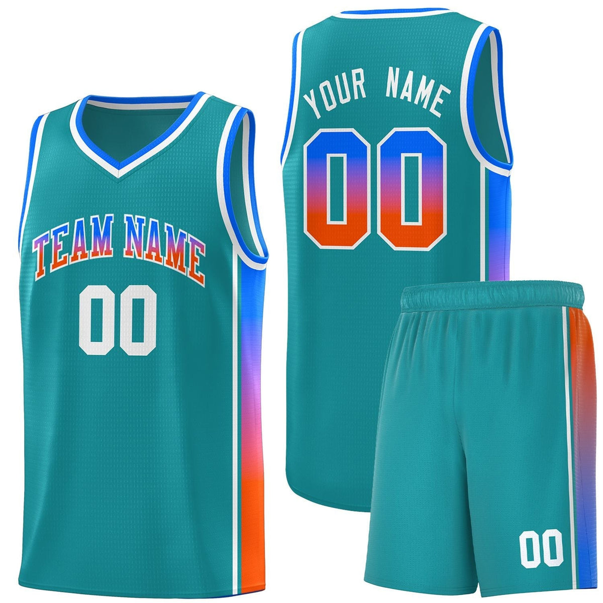 Custom Neon Green Navy-White Side Two-Tone Classic Sports Uniform Basketball Jersey |KXKSHOP