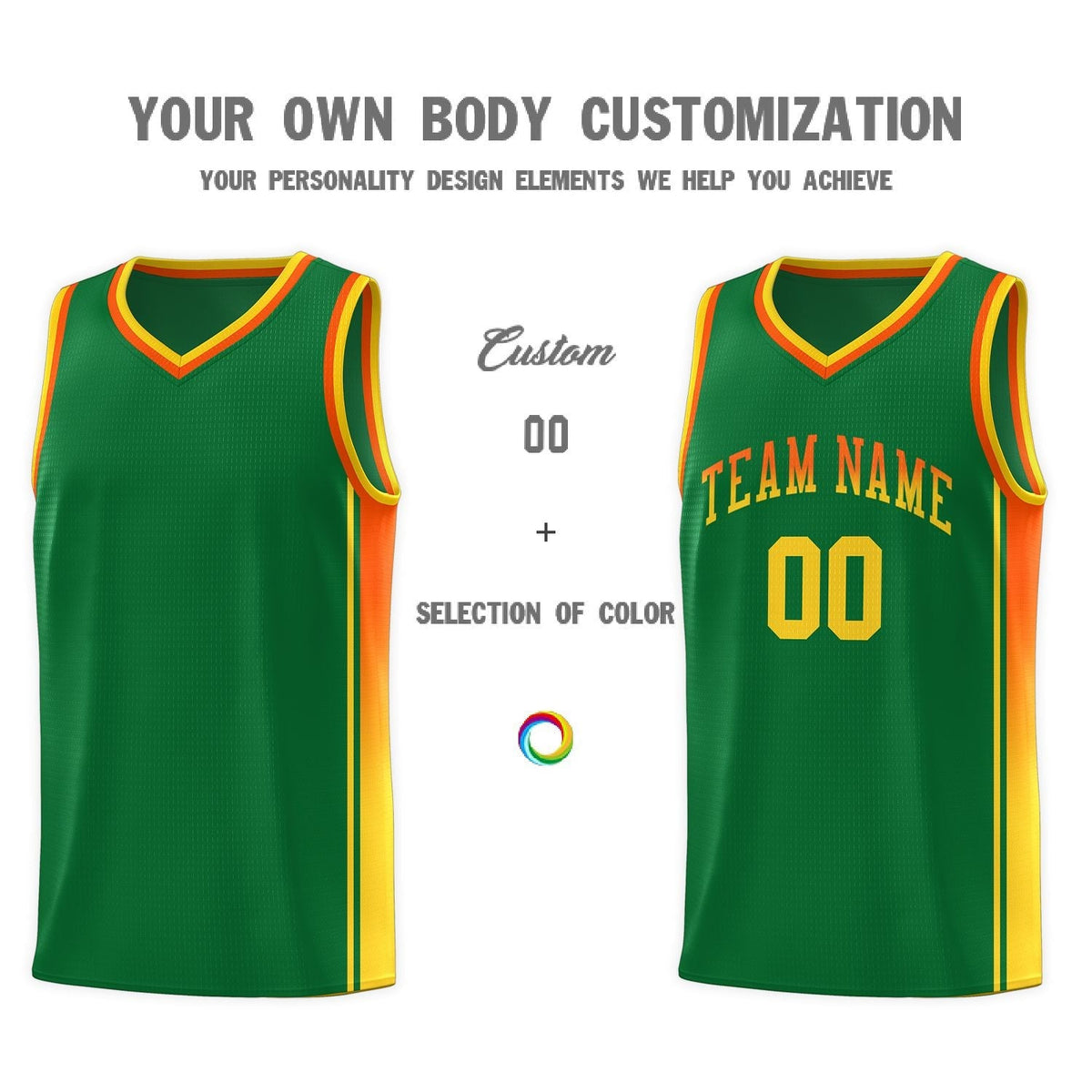Custom Neon Green Navy-White Side Two-Tone Classic Sports Uniform Basketball Jersey |KXKSHOP