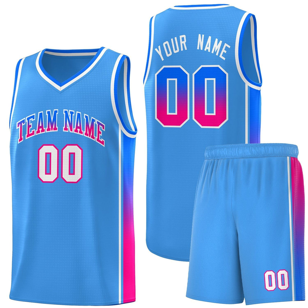 Custom Neon Green Navy-White Side Two-Tone Classic Sports Uniform Basketball Jersey |KXKSHOP
