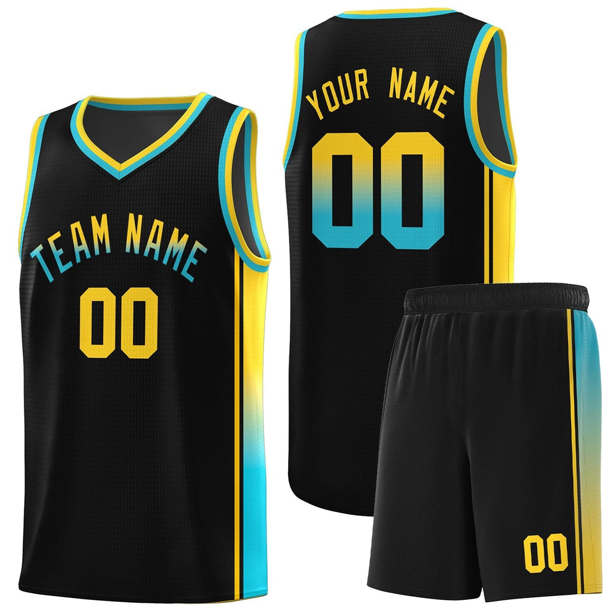 Custom Neon Green Navy-White Side Two-Tone Classic Sports Uniform Basketball Jersey |KXKSHOP