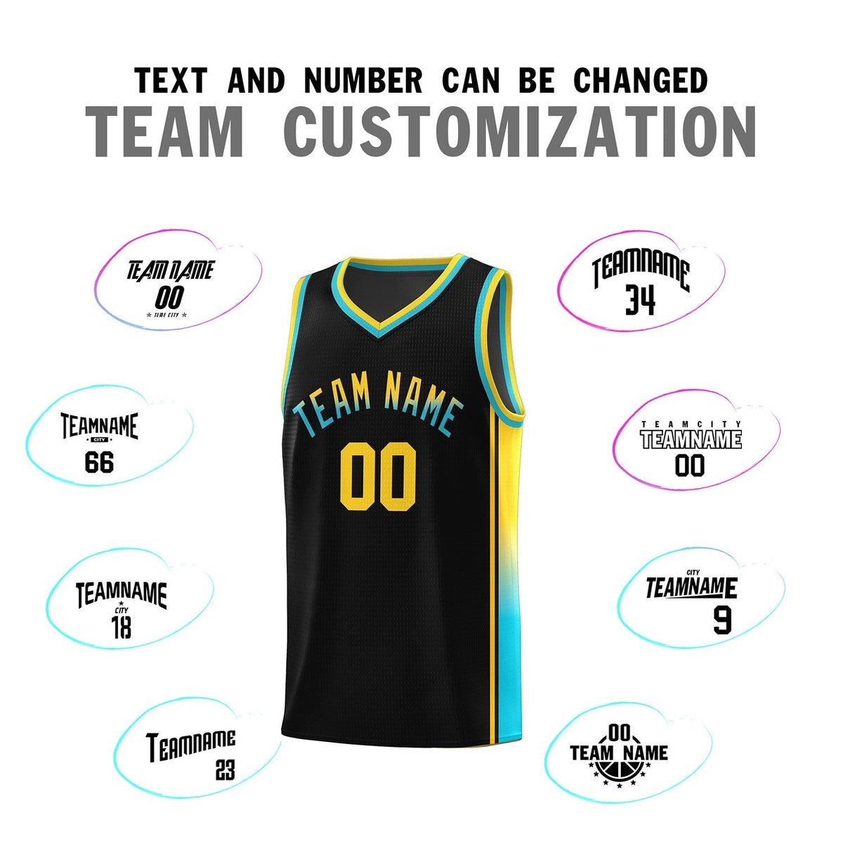 Custom Neon Green Navy-White Side Two-Tone Classic Sports Uniform Basketball Jersey |KXKSHOP